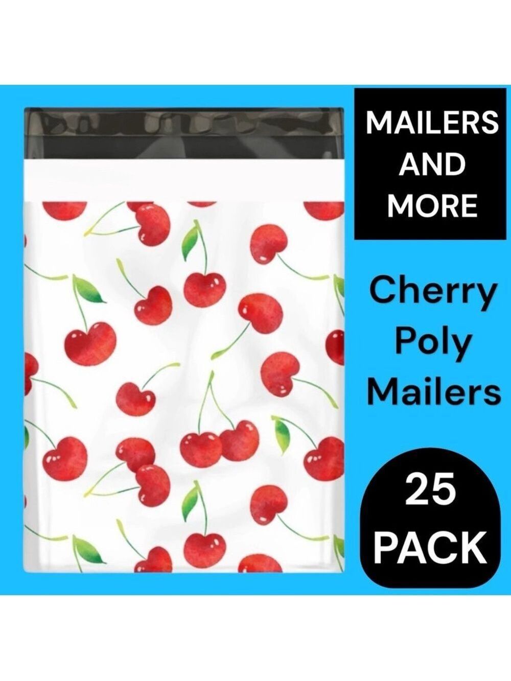 25 10X13 Poly Mailers, Cherry Shipping Envelopes PRICE IS FIRM - Picture 5 of 15